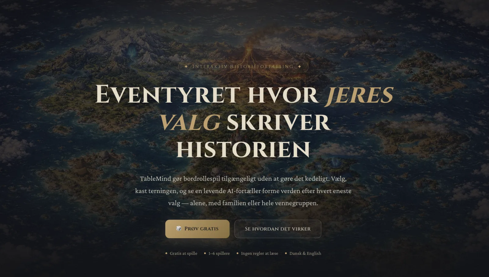 Tablemind — eventyret, hvor jeres valg skriver historien